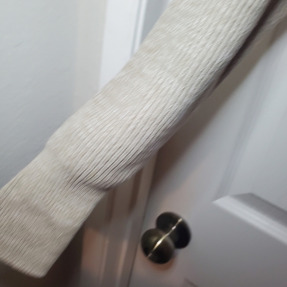 Free People Too Good Heathered Beige Knit Pullover Mock Neck Sweater Size M - Picture 8 of 13